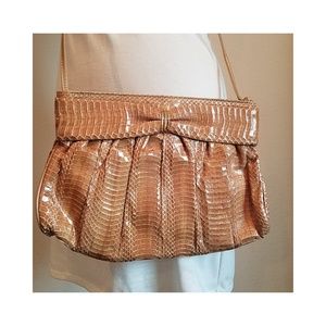 Vintage Genuine Snake Skin Crossbody Bag